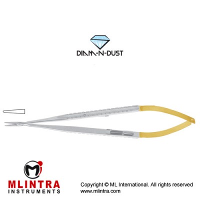 Diam-n-Dust™ Micro Needle Holder Straight Stainless Steel, 21 cm - 8 1/4"
